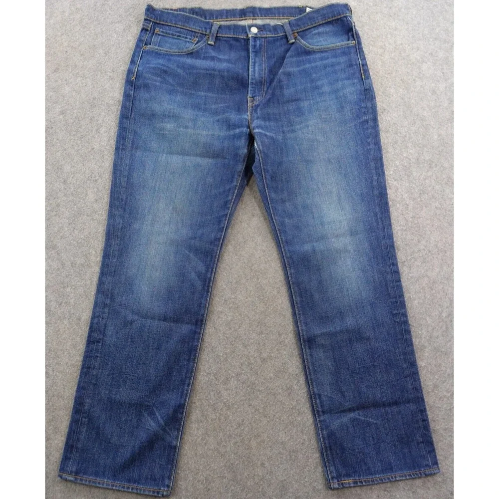 Levis 541 Jeans Mens 38 Blue Straight White Oak Cone Denim Mid Rise Zip Fly